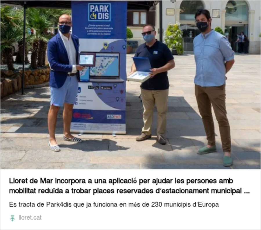 Presentation of the municipal implementation of Spot4Dis in Lloret de Mar