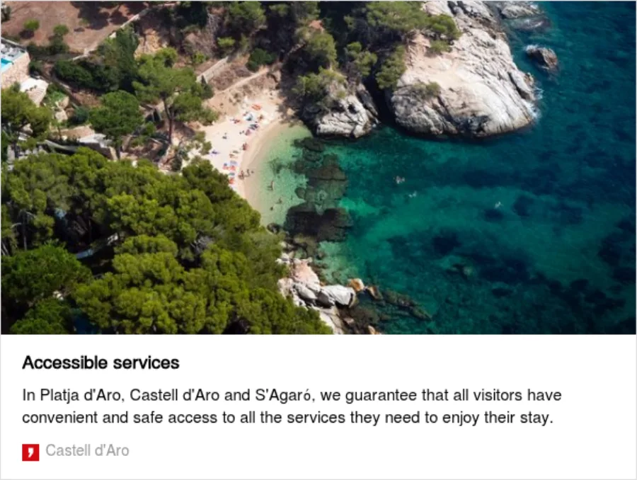Coastal tourist setting linked to Spot4Dis accessible mobility projects
